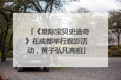 《星际宝贝史迪奇》在成都举行观影活动，黄子弘凡亮相