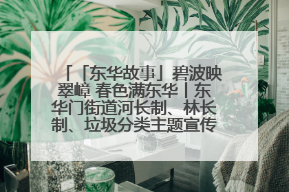 「东华故事」碧波映翠嶂 春色满东华丨东华门街道河长制、林长制、垃圾分类主题宣传如火如荼中