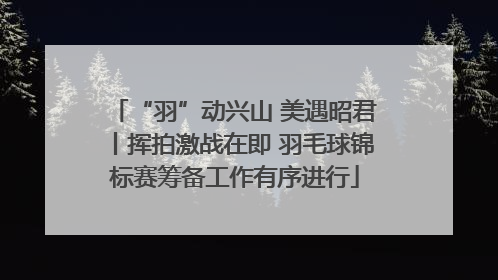 “羽”动兴山 美遇昭君丨挥拍激战在即 羽毛球锦标赛筹备工作有序进行