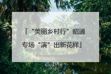 “美丽乡村行”昭通专场“演”出新花样