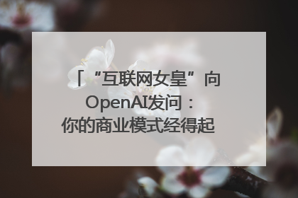 “互联网女皇”向OpenAI发问：你的商业模式经得起价格战考验么？