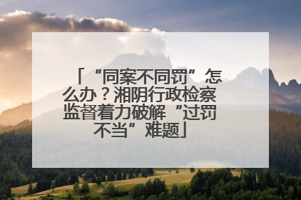 “同案不同罚”怎么办？湘阴行政检察监督着力破解“过罚不当”难题