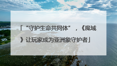 “守护生命共同体”，《魔域》让玩家成为亚洲象守护者