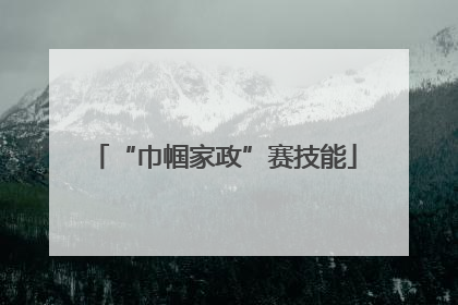 “巾帼家政”赛技能