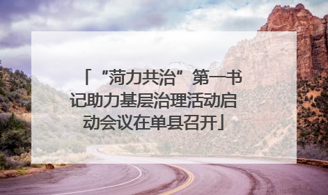 “菏力共治”第一书记助力基层治理活动启动会议在单县召开