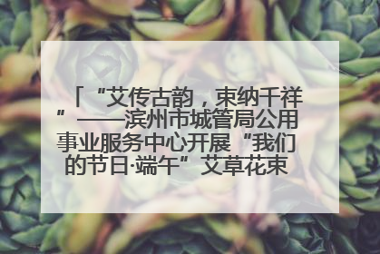 “艾传古韵，束纳千祥”——滨州市城管局公用事业服务中心开展“我们的节日·端午”艾草花束制作主题活动