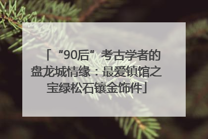 “90后”考古学者的盘龙城情缘：最爱镇馆之宝绿松石镶金饰件
