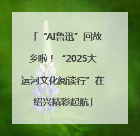 “AI鲁迅”回故乡啦！“2025大运河文化阅读行”在绍兴精彩起航