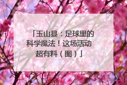 玉山县：足球里的科学魔法！这场活动超有料（图）