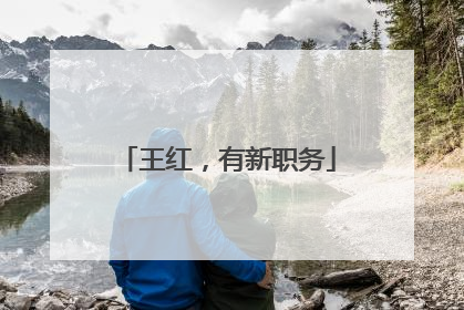 王红，有新职务