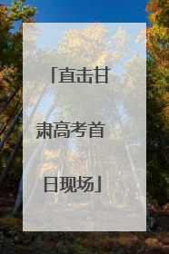 直击甘肃高考首日现场