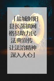 盐城射阳县长荡镇网格员助力民法典宣传 让法治精神深入人心