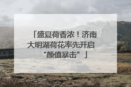 盛夏荷香浓！济南大明湖荷花率先开启“颜值暴击”