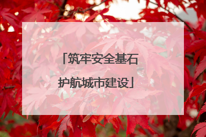 筑牢安全基石 护航城市建设