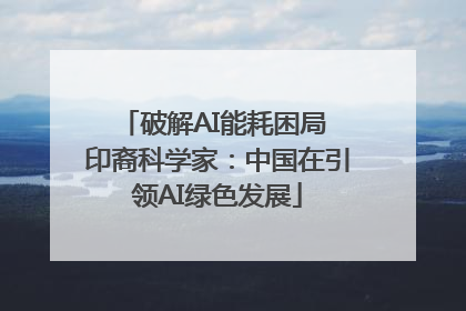 破解AI能耗困局 印裔科学家：中国在引领AI绿色发展