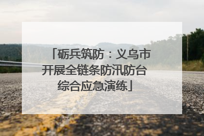砺兵筑防：义乌市开展全链条防汛防台综合应急演练