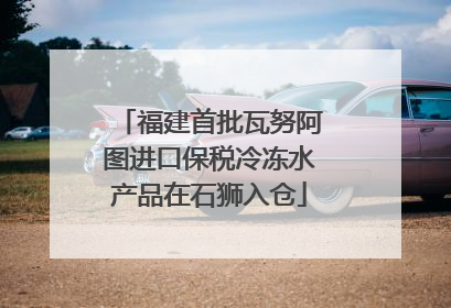 福建首批瓦努阿图进口保税冷冻水产品在石狮入仓