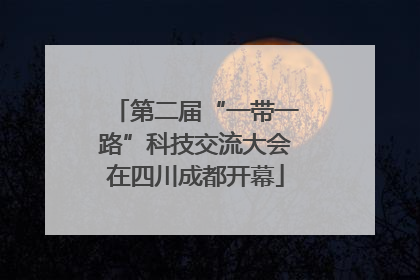 第二届“一带一路”科技交流大会在四川成都开幕