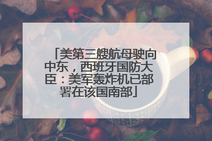 美第三艘航母驶向中东，西班牙国防大臣：美军轰炸机已部署在该国南部