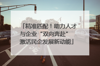 精准匹配！助力人才与企业“双向奔赴” 激活民企发展新动能