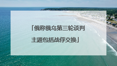 俄称俄乌第三轮谈判主题包括战俘交换