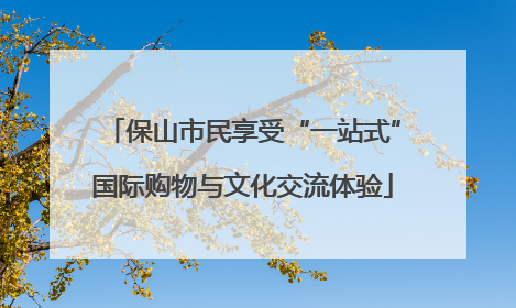 保山市民享受“一站式”国际购物与文化交流体验