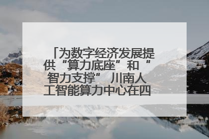 为数字经济发展提供“算力底座”和“智力支撑” 川南人工智能算力中心在四川泸州启动