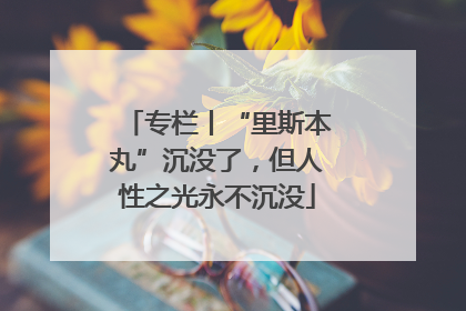 专栏丨“里斯本丸”沉没了，但人性之光永不沉没