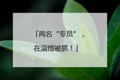 两名“专员”，在淄博被抓！