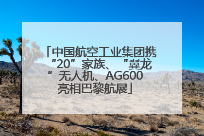 中国航空工业集团携“20”家族、“翼龙”无人机、AG600亮相巴黎航展