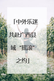 中外乐迷共赴广西县域“摇滚”之约