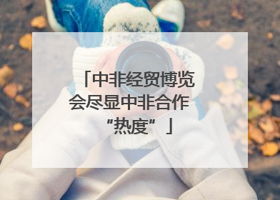 中非经贸博览会尽显中非合作“热度”