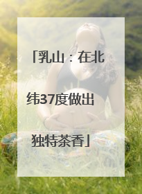 乳山：在北纬37度做出独特茶香