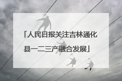 人民日报关注吉林通化县一二三产融合发展