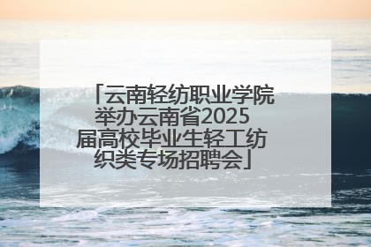 云南轻纺职业学院举办云南省2025届高校毕业生轻工纺织类专场招聘会