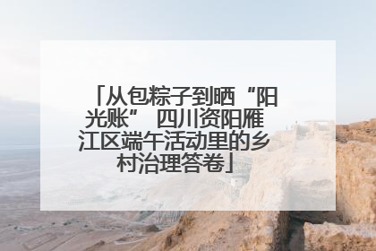 从包粽子到晒“阳光账” 四川资阳雁江区端午活动里的乡村治理答卷
