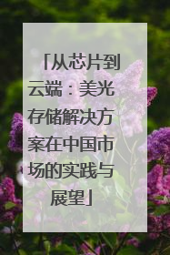 从芯片到云端：美光存储解决方案在中国市场的实践与展望