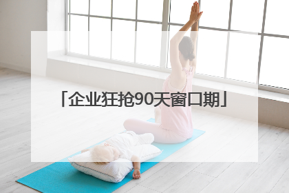 企业狂抢90天窗口期