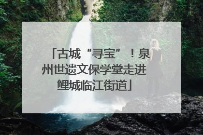 古城“寻宝”！泉州世遗文保学堂走进鲤城临江街道
