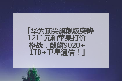 华为顶尖旗舰级突降1211元和苹果打价格战，麒麟9020+1TB+卫星通信！