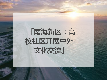 南海新区：高校社区开展中外文化交流
