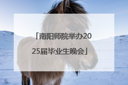 南阳师院举办2025届毕业生晚会