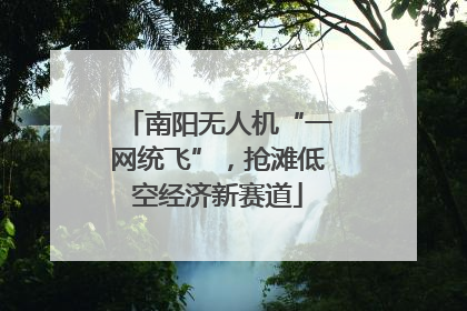 南阳无人机“一网统飞”，抢滩低空经济新赛道