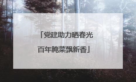 党建助力晒春光 百年腌菜飘新香