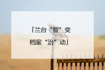 兰台“智”变 档案“治”动