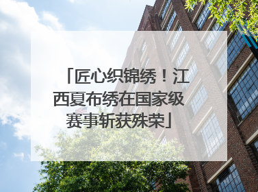 匠心织锦绣！江西夏布绣在国家级赛事斩获殊荣