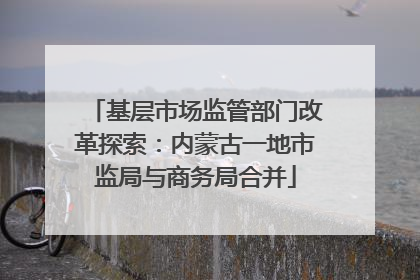 基层市场监管部门改革探索：内蒙古一地市监局与商务局合并
