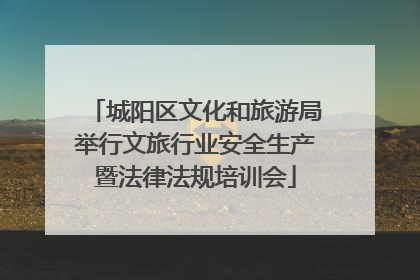 城阳区文化和旅游局举行文旅行业安全生产暨法律法规培训会
