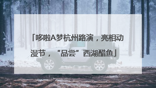 哆啦A梦杭州路演，亮相动漫节，“品尝”西湖醋鱼