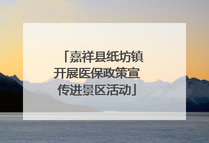 嘉祥县纸坊镇开展医保政策宣传进景区活动